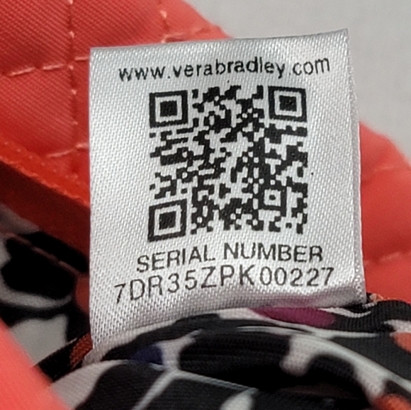 Vera Bradley Iconic Triple Zip Hipster Coral Reef Purse - Picture 7 of 15